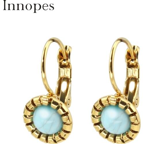 Vintage Jewelry Emerald Earrings Ear Clips Turquoise Dangle Earrings Steel Sapphire Earrings With Moonstone Bohemian Jewelry