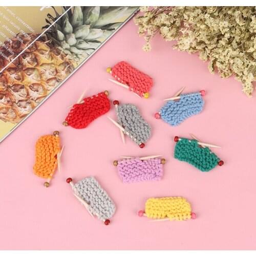 1:6 1:12 Handmade Dollhouse Miniature Accessories New Clothes Sweater for Mini Doll Knitted Woven Tops