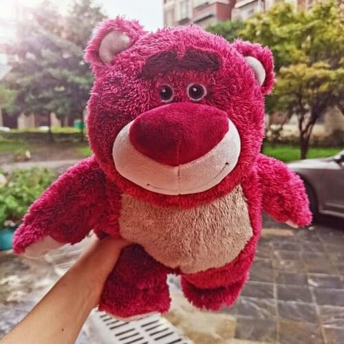 1pcs 30cm=11.8inch Toy Story Lotso Strawberry Bear Stuffed Bear Super Soft Toys for Kids with Strawberry smell