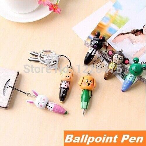 1pcs/Lot Ballpoint pen with wooden shell Portable ballpen Novelty gift caneta Stationary office material school supplies