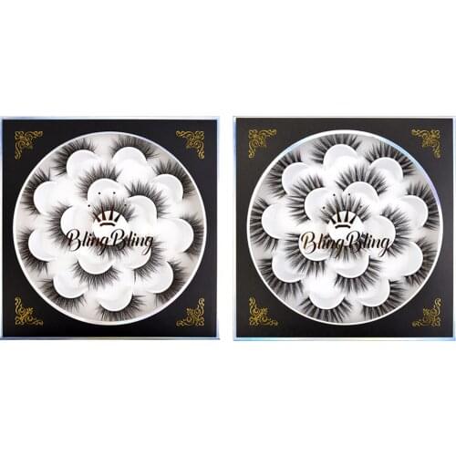 10Pairs 3D Mink Lashes Natural Eyelashes Bushy Slim False Eyelashes Faux Cils Makeup Wholesale Fake Eyelash Extension maquiagem