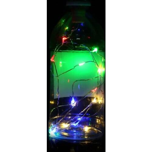 10pcs Solar Wine Bottle Lights 20 LED Solar Cork String Light Copper Wire Fairy Light for Holiday Christmas Party Wedding Decor