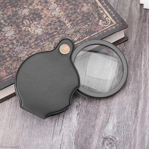 10X Mini Portable Pocket Magnifier Foldable Read Jewelry Magnifying Glass Loupe Lens
