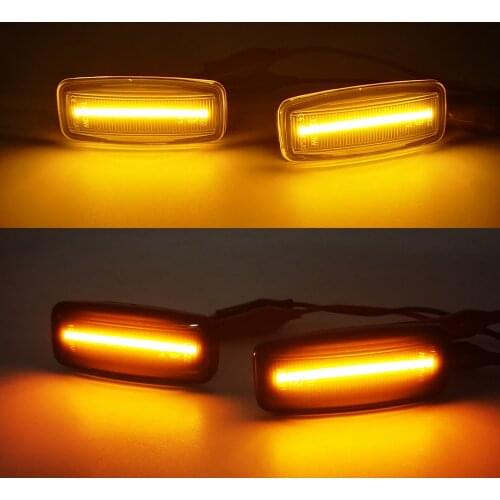 2PCS Dynamic Side Marker Turn Signal Lamp For Nissan Teana Cefiro Maxima J31 04-07 For Sylphy Sunny Murano Fender Lamp Light