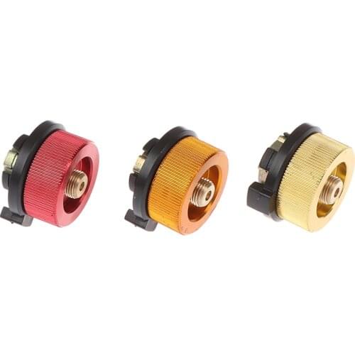 2020 Camping Hiking Stove Adaptor Gas Adapter Converter Connector Outdoor Auto-off Gas Cartridge Tank Cylinder Adapter