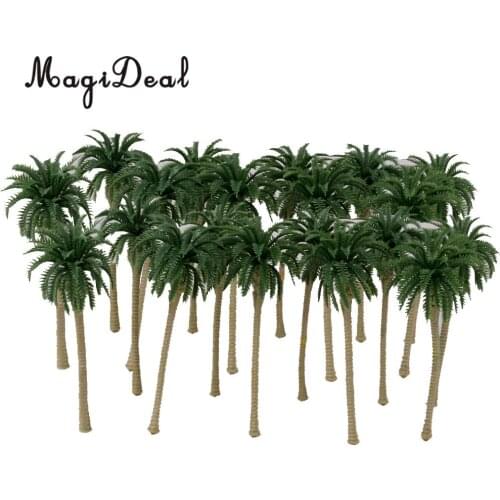 20x 1/120 Model Train Railway Coconut Palm Tree Beach Rainforest Diorama Landscape Scenery N