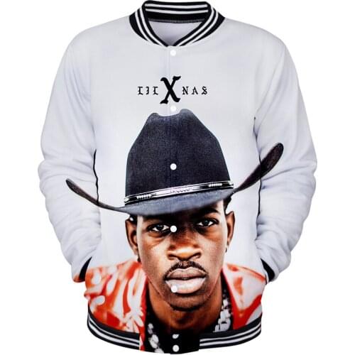 3D Lil Nas X New arrival Clothes Winter Men/Women Hip Hop Fashion Warm and comfortable Baseball Jacket hot sales Plus Size 4xl