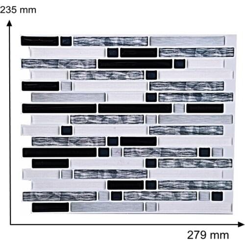 3D Peel And Stick Wall Stickers Backsplash Kitchen Home Decoration Stone Wall Tiles with free shipping