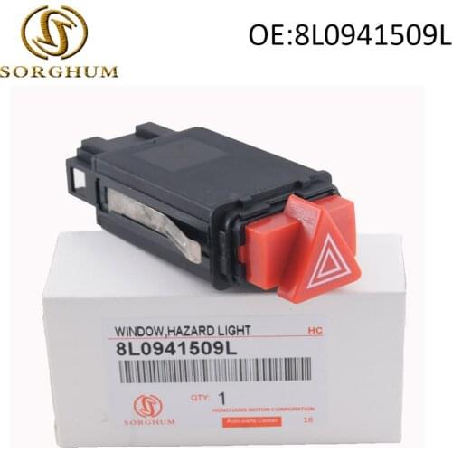 8L0941509L Hazard Light Switch Button New Warning Emergency Switch Fit For 1998-2003 Audi A3