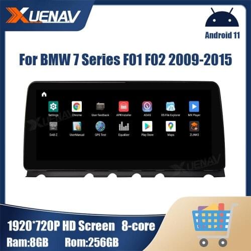 256GB Android 11 Car radio For BMW 7 Series F01 F02 2009 - 2015 GPS navigation Car radio multimedia player DVD player