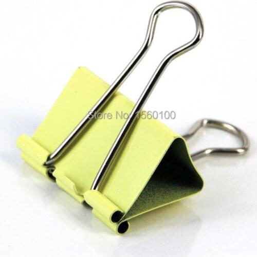Free shipping (12pcs/set)51mm colorful binder clips dovetail clip metal paper clip long tail clip school/office supplies