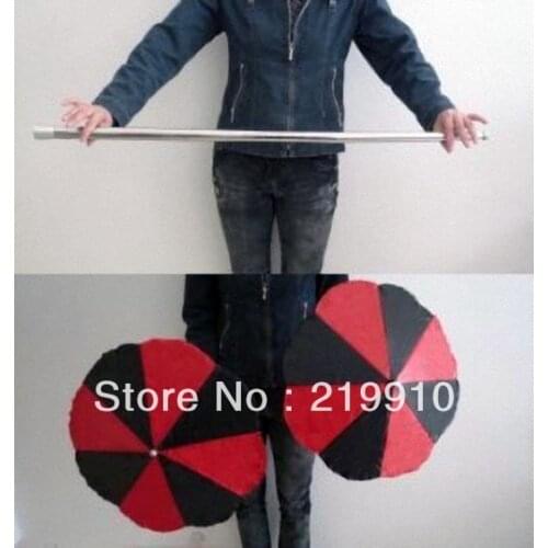 Free Shipping Wand Into Two Umbrellas --Magic Trick, Fun Magic, Party Magic