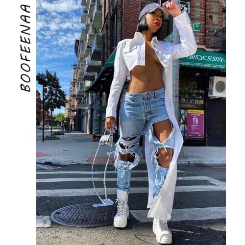 BOOFEENAA Womens Fashion Shirts