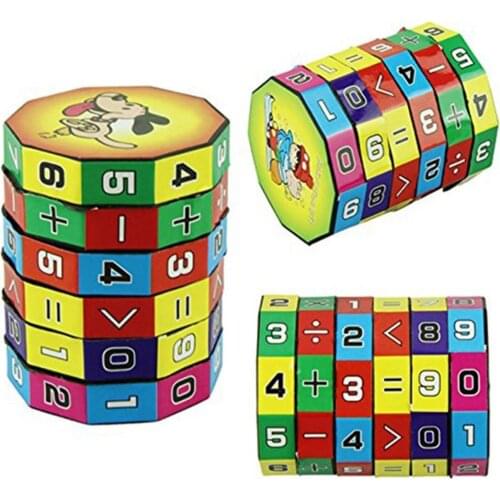Childrens Educational Toys Cylindrical Sixth-order Magic Cube Can Add Subtract Multiply In Addition To Spelling The Cube