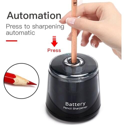 Rechargeble+Battery Style Electrical Auto Pencil Sharpener Safety Helical Steel Blade Sharpener Stationery