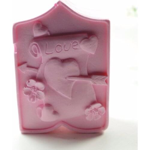 Love Heart Mould S431 Craft Art Silicone 3D Soap Mold Craft Molds DIY Handmade Candle Molds