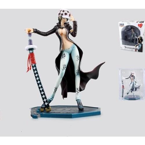 Best Gift BirthdayHoliday Christmas Day Anime One Piece P.O.P POP Trafalgar Law Girl Ver. Figure PVC Action Figure One Piece Toy