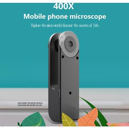 400X Microscope for Phone Lens Monocular Mobile Phone Camera Lens High Magnification External Universal Microscope Lens