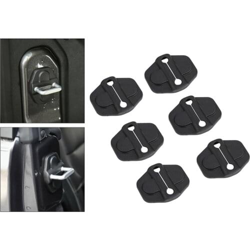 Pack of 6 Plastic Door Lock Cover for Jeep Wrangler JL JLU 2018-2021 for Jeep Gladiator JT 2020 2021 Protection Trim