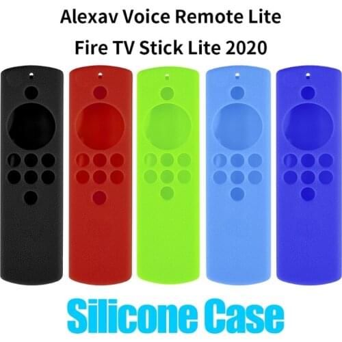 Dustproof Soft Silicone Case Remote Control Protective Cover for Fire TV Stick Lite 2020 Voice Remote Control Lite