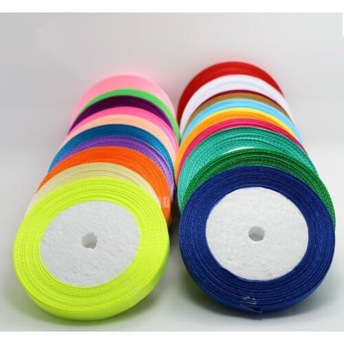 New 22 Meters/roll width 1cm christmas party decorative cotton silk satin ribbon for Sewing Fabric DIY crafts cars wedding gift