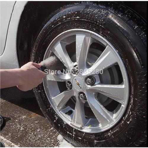 Car Tyre Cleaning Brush Scrub Wheel Hub Brush for golf 7 skoda mazda 6 bmw f10 volvo ford focus 3 citroen c4 volkswagen polo