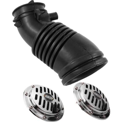 Air Intake Hose Tube for Honda Odyssey 07-10 3.5L V6 with 12V 115DB Universal Chrome-Plated Car Horn