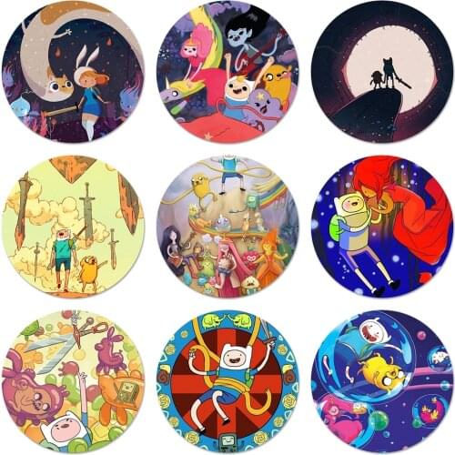 Adventure Time Beemo Jake Black Badge Brooch Pin Accessories For Clothes Backpack Decoration gift 58mm