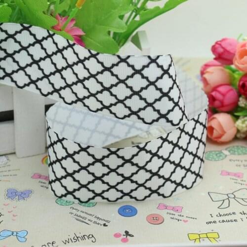 1.5'' Free shipping QUATREFOIL printed grosgrain ribbon hairbow party decoration diy wholesale OEM 38mm P2513