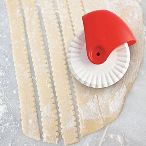 1Pcs Pastry Tool Cuter Rolling Wheel Baking Noodle Smooth Cutting DIY Rust-Proof Manual Knife Kitchen Pizza Pie Face Gadget NEW