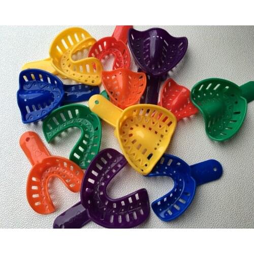 12pcs/set Dental Impression Trays Plastic NEW 6 Pairs Autoclavable