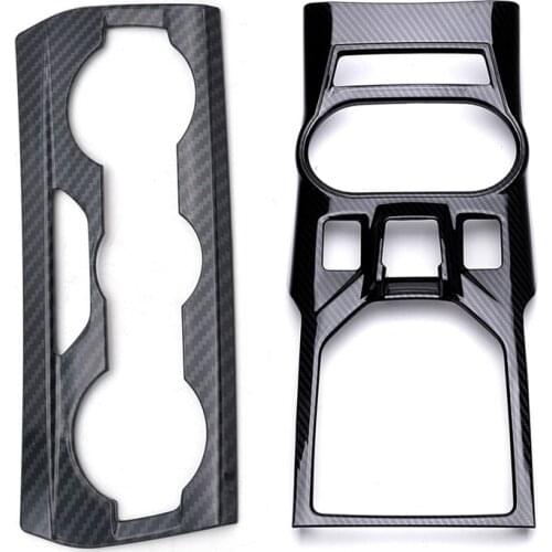 2 Pcs Carbon Fiber Black ABS Overlay Cover Trim Interior Dashboard Accessories for Subaru Xv, 1 Pcs Ac A/C Warning Light Dashboa