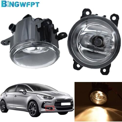 2pcs/lot Fog Light H11 LED 12V For Citroen DS5 2012-2016 BINGWFPT Fog Lamp Assembly Daytime Running Light Headlights