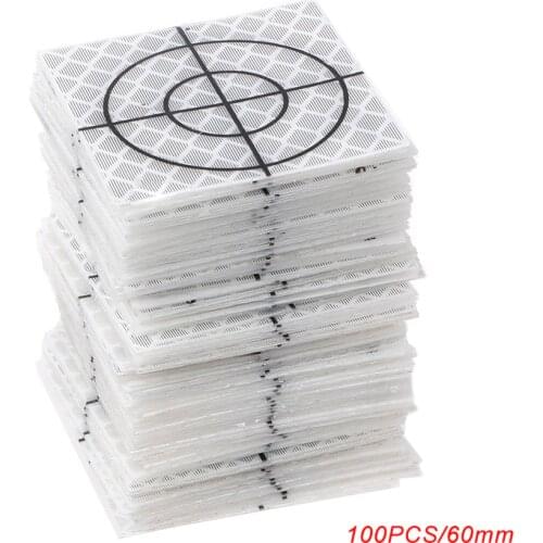 2020 New 100 Pcs Reflector Sheet Reflective Tape Target Total Station 20/30/40/50/60mm