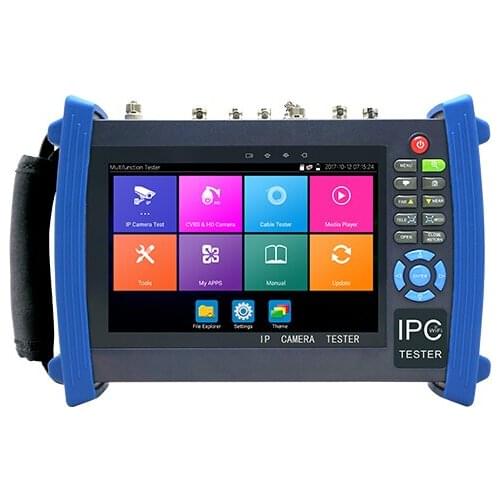 7" retina touch screen Android system CCTV Tester with WIFI Browser POE cable test etc IPC-8600 Plus series