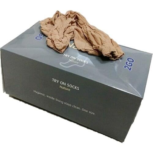 72pcs per box try on socks for shoes proshop