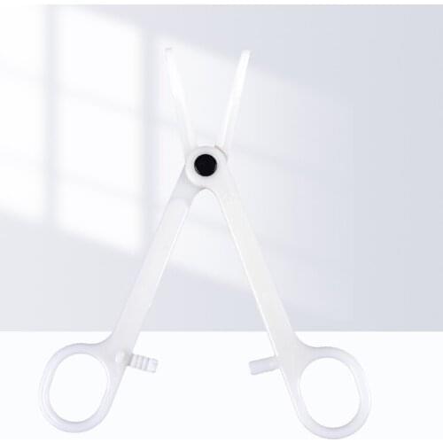 AACAR 1Pcs Plastic Disposable Body Piercing Plier Body Ear Lip Navel Nose Tongue Piercing Forcep Tool Round Open Clamp