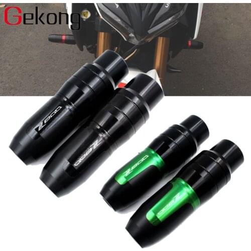 For KAWASAKI Z800 Z 800 2013 2014 2015 2016 Motorcycle CNC Aluminum Frame Crash Pads Exhaust Sliders Crash Protector With logo