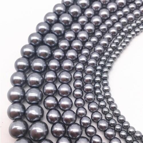 Wholesale 4/6/8/10mm Round Ball Loose Glass Pearl Spacer Charm Beads DIY Jewelry Making #10