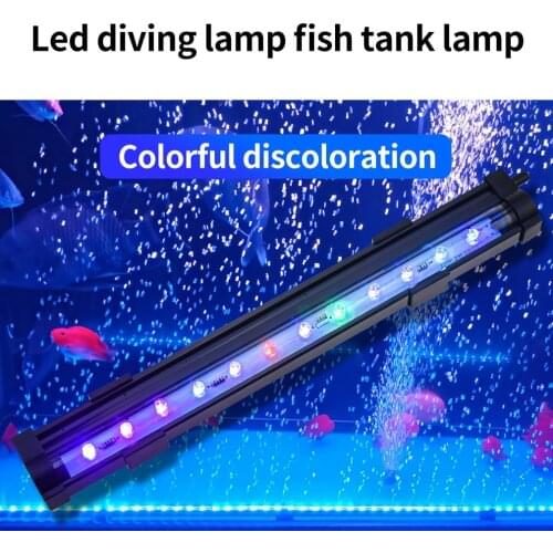 Hot New Colourful Light Fish Tank LED Bubble Light With Aquarium Remote Control Colour-changing Bubble Light Fish Fast Delivery
