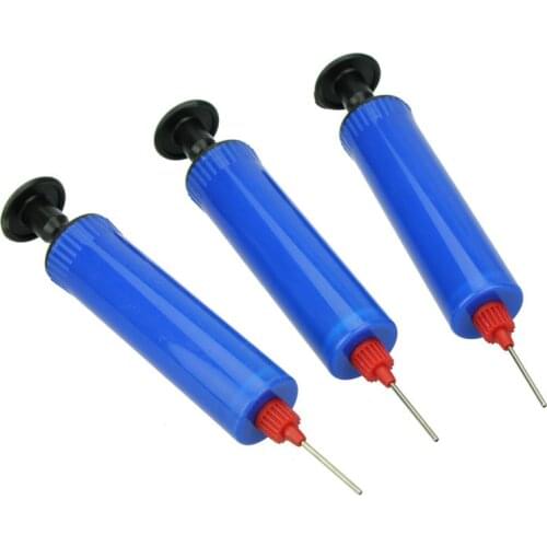 Mini Inflator Plastic Football Soccer Inflatable Ball Hand Air Pump Soccer Basketball Inflator Needle Soccer Balls Portable Pump
