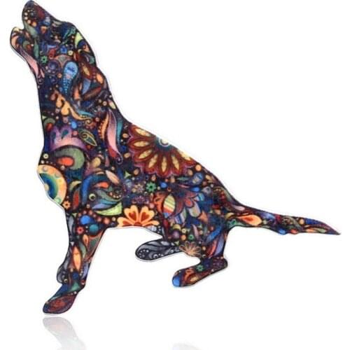 Trendy New Beagle Brooches Pet Dog Jewellery Colorful Beagle Brooch Acrylic Jewellery