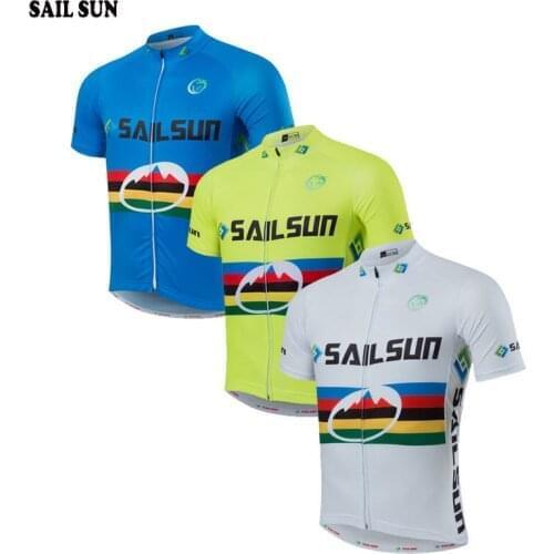SAIL SUN Mens Ropa Ciclismo Cycling Jersey Top Bike Clothing Bicycle Wear Short Sleeve T-Shirts S-XXXL