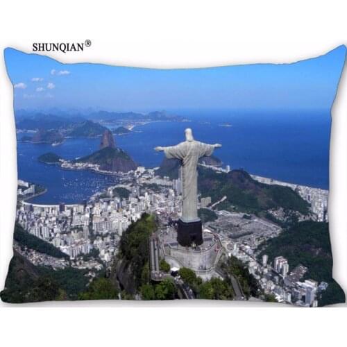 New Brazil Pillow Case Custom Wedding Pillowcase Cover Cases Gift Zippered Rectangle Pillow Case 18-1-30