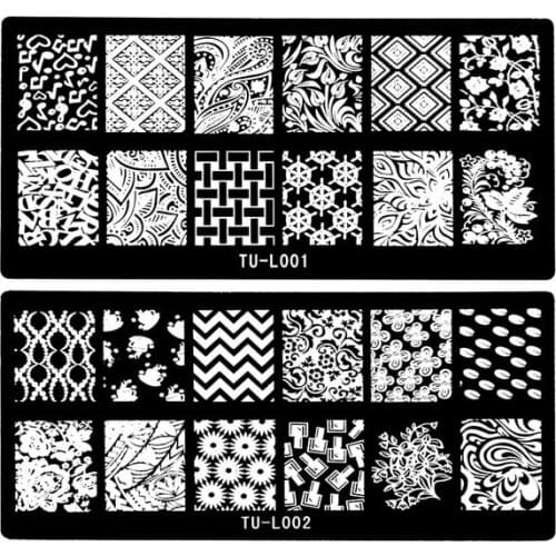 Wholesale Excellent Nail Art Plate Image Nail Art Stamp Template Image Plate Rctangular Stamping Plates 200pcs/lot free shipping