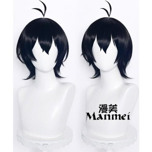 Hot Anime SK8 The Infinity Chinen Miya Cosplay Wig Black Hair Halloween Carnival Cosplay Party Props Anime Fans Gift