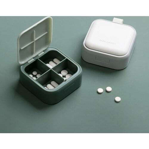 Mini Medicine Box Portable Household Plastic Medicine Storage Box Travel Weekly Medicine Health Travel Case Holder