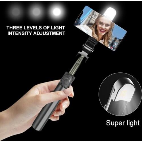 5 In 1 Selfie Stick Handheld Monopod Shutter Foldable Tripod With Fill Light Bluetooth-compatible Tripod For Phone IOS Android