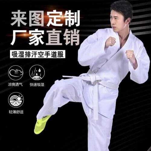 Karate uniform Taekwondo dobok tae kwon do clothes child adult Karate suit uniform TKD clothing pavilion dedicated training suit