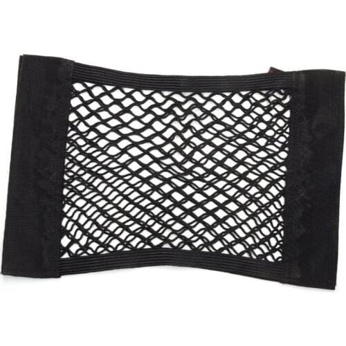 Universal Car Back Rear Mesh Trunk Elastic String Net Magic Sticker Storage Bag Pocket Cage Auto Organizer Sort Out Bag